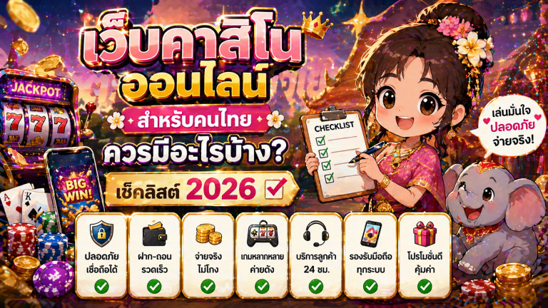 เว็บคาสิโนออนไลน์ สำหรับคนไทย