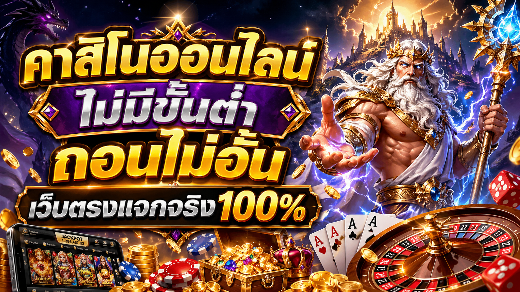 คาสิโนออนไลน์ ไม่มีขั้นต่ำ